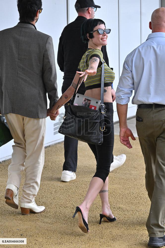 Venice Halsey Avan Jogia Airport Arrivals JR