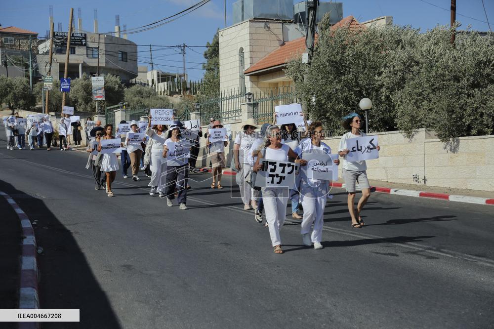 Bethlehem Activists Protest Gaza War - West Bank