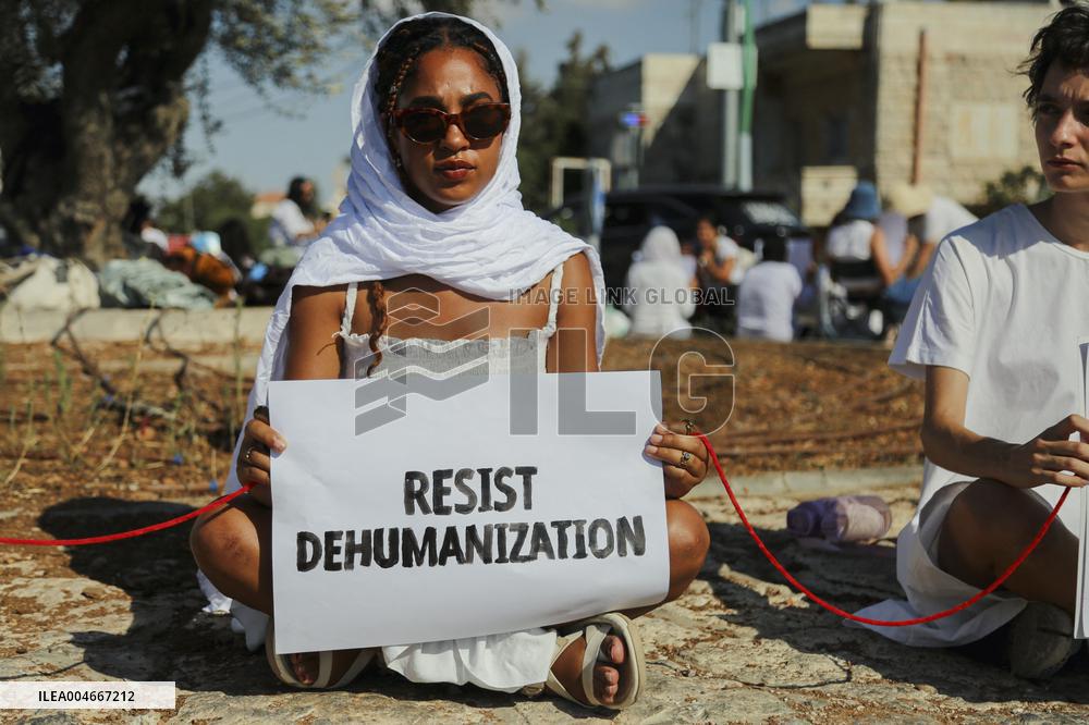 Bethlehem Activists Protest Gaza War - West Bank