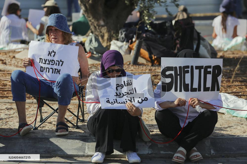 Bethlehem Activists Protest Gaza War - West Bank
