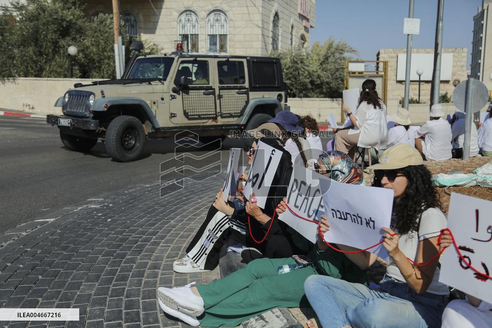 Bethlehem Activists Protest Gaza War - West Bank