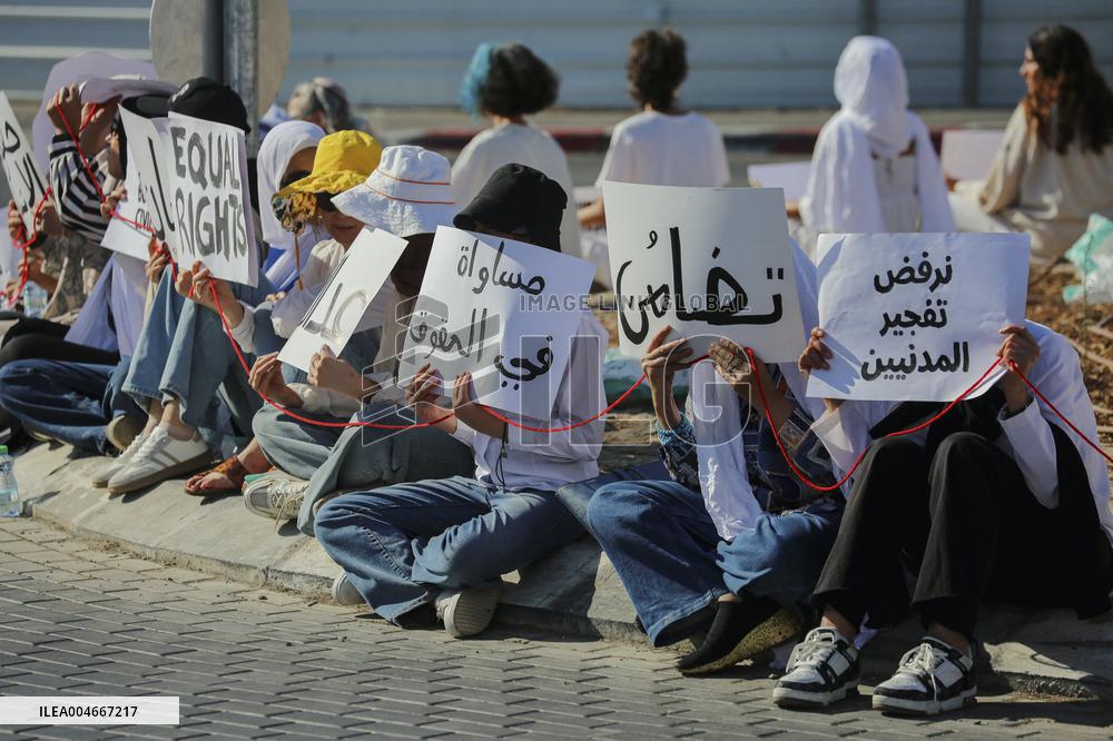 Bethlehem Activists Protest Gaza War - West Bank