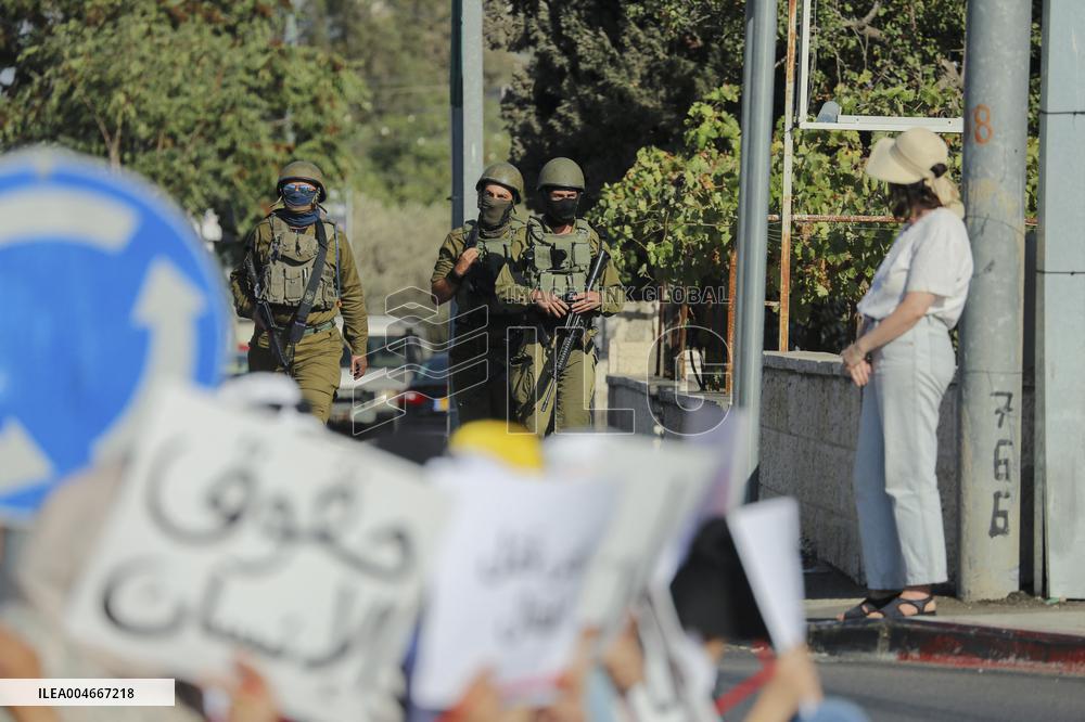 Bethlehem Activists Protest Gaza War - West Bank