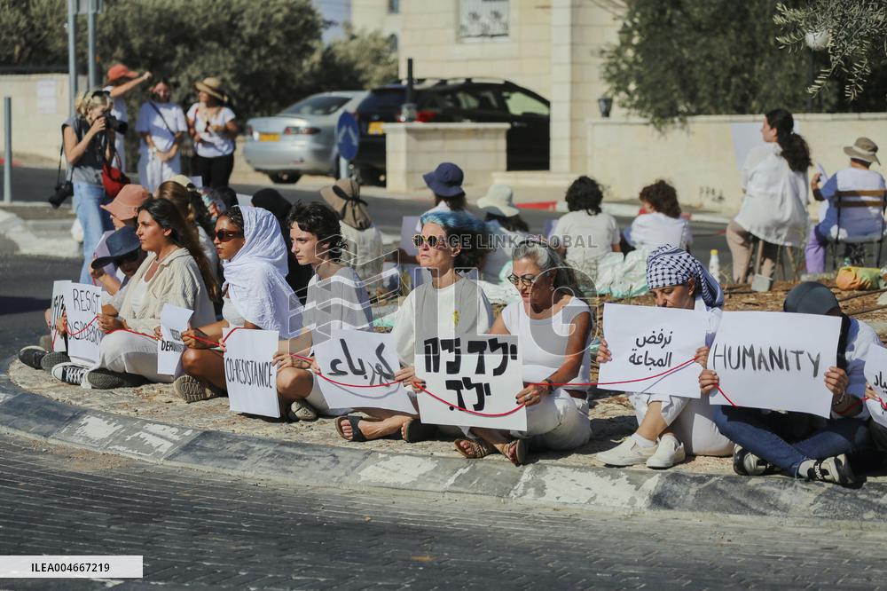 Bethlehem Activists Protest Gaza War - West Bank