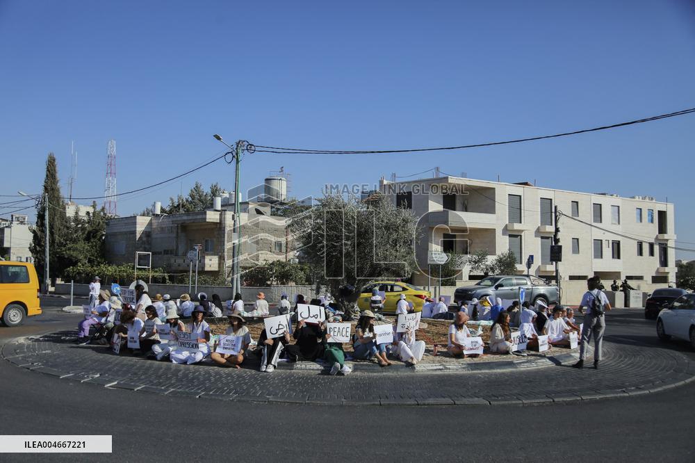Bethlehem Activists Protest Gaza War - West Bank