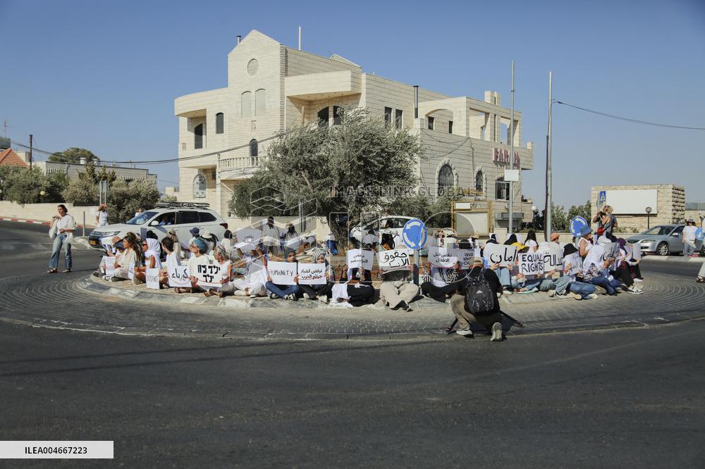 Bethlehem Activists Protest Gaza War - West Bank