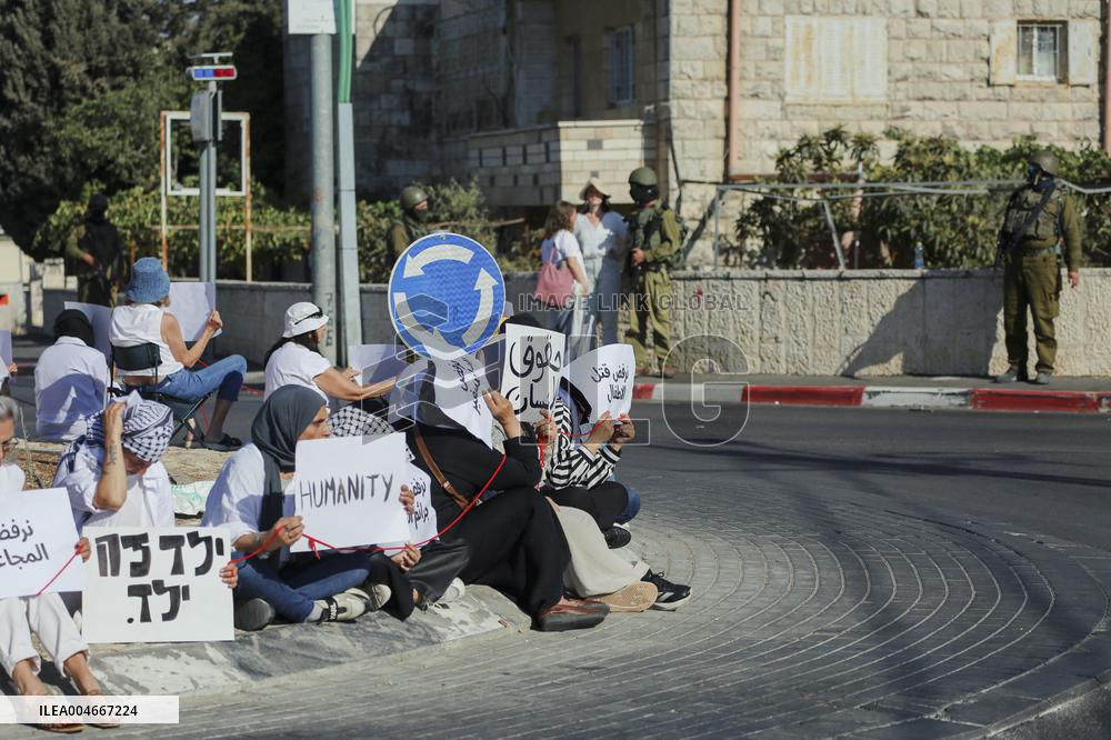 Bethlehem Activists Protest Gaza War - West Bank
