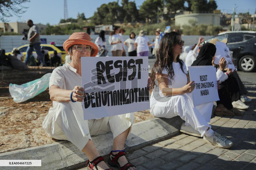 Bethlehem Activists Protest Gaza War - West Bank