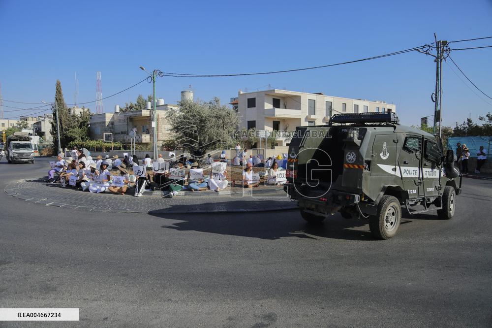 Bethlehem Activists Protest Gaza War - West Bank