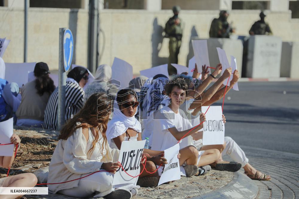 Bethlehem Activists Protest Gaza War - West Bank