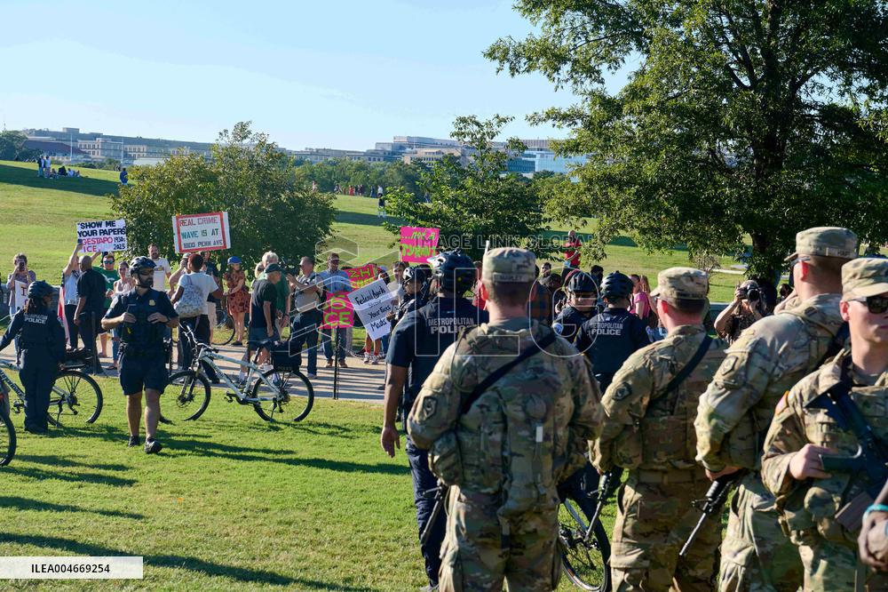 Residents Protest Against Trump - Washington
