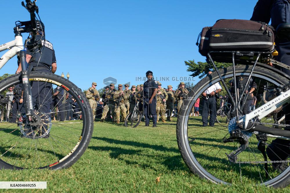 Residents Protest Against Trump - Washington