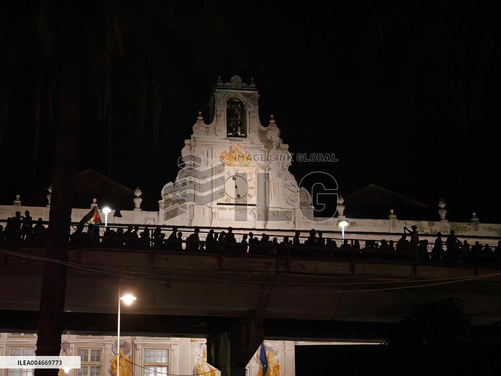 Humanitarian Global Sumud Flotilla Procession - Genoa