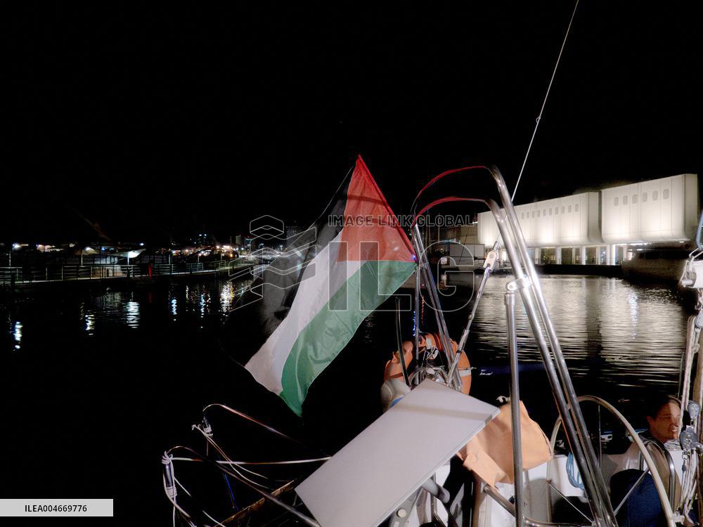 Humanitarian Global Sumud Flotilla Procession - Genoa