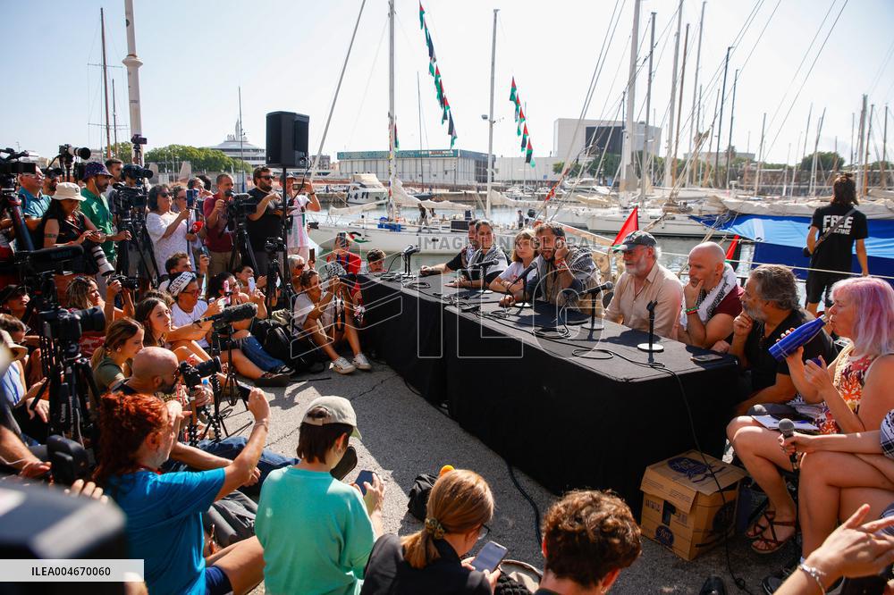 Aid Flotilla With Greta Thunberg Departs For Gaza - Barcelona