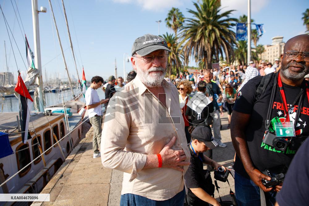 Aid Flotilla With Greta Thunberg Departs For Gaza - Barcelona