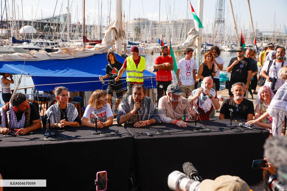 Aid Flotilla With Greta Thunberg Departs For Gaza - Barcelona