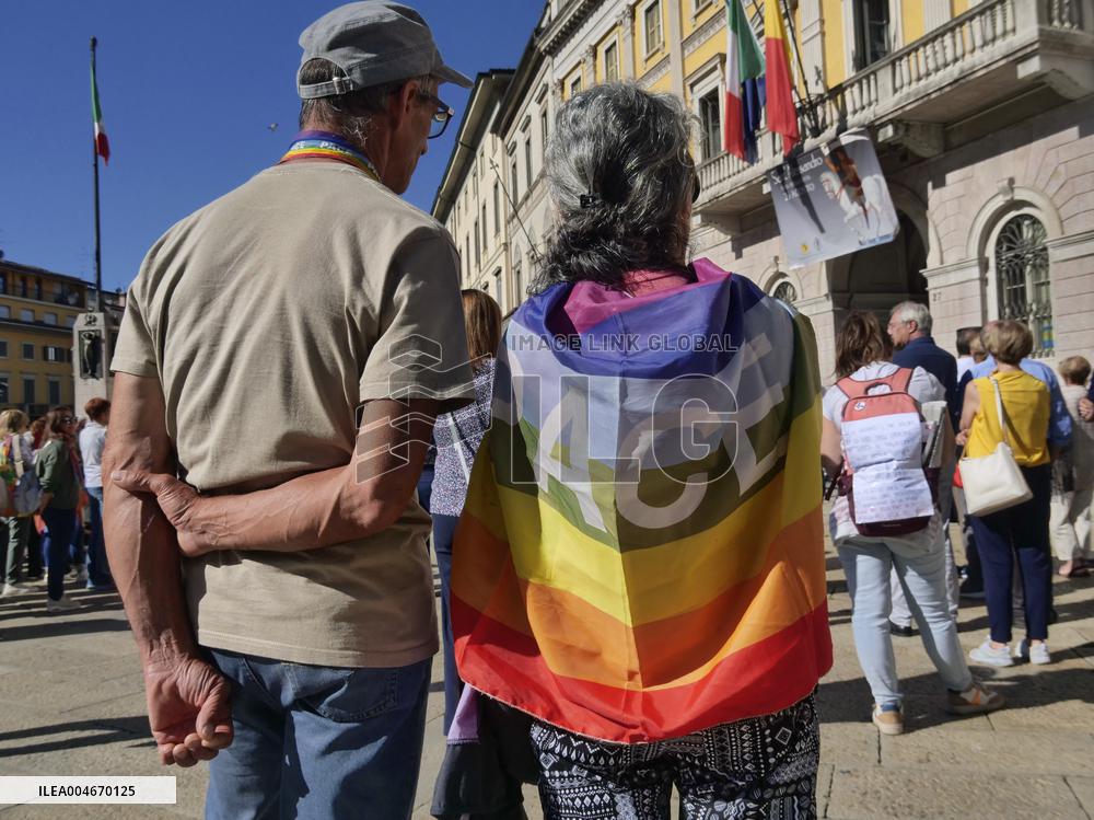 Demonstration in memory of the 12,000 children killed since October 7th - Bergamo