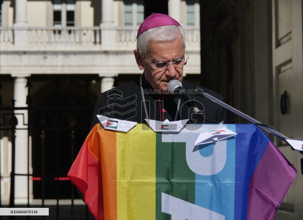 Demonstration in memory of the 12,000 children killed since October 7th - Bergamo