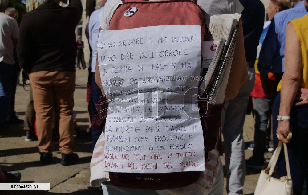 Demonstration in memory of the 12,000 children killed since October 7th - Bergamo