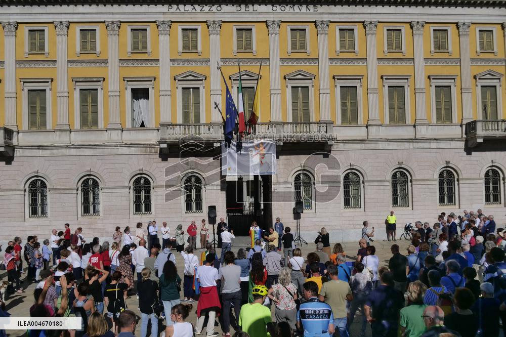 Demonstration in memory of the 12,000 children killed since October 7th