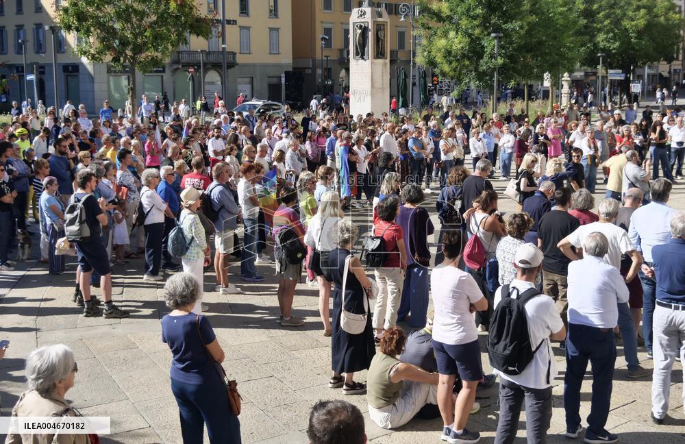 Demonstration in memory of the 12,000 children killed since October 7th