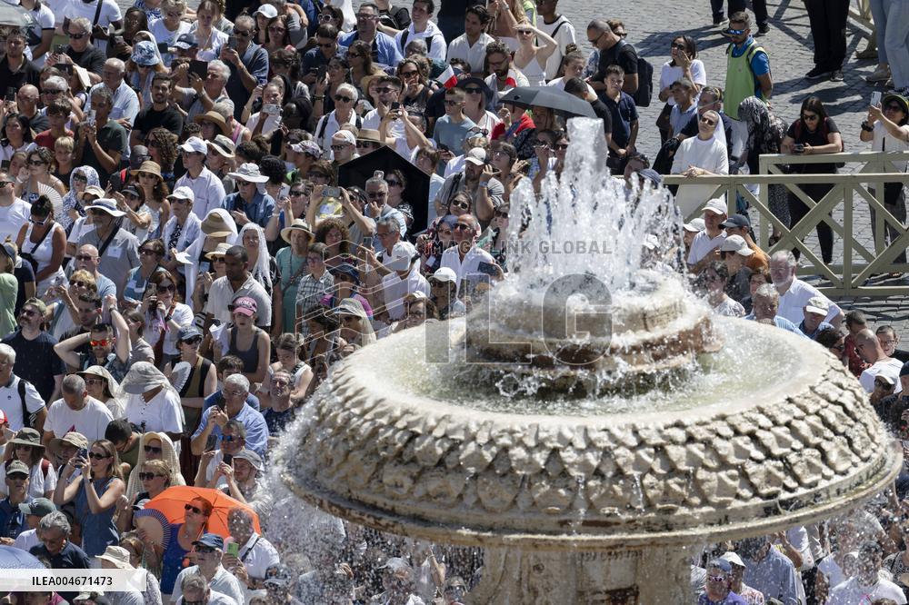 Pope Leo XIV Delivers Angels Prayer - Vatican