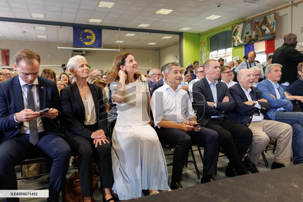 Speech by the Minister of Justice at his political return - Tourcoing AJ