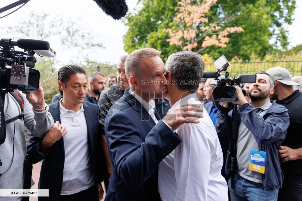 Speech by the Minister of Justice at his political return - Tourcoing AJ