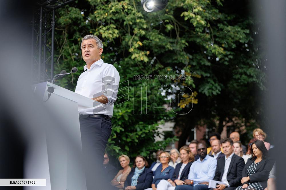 Speech by the Minister of Justice at his political return - Tourcoing AJ