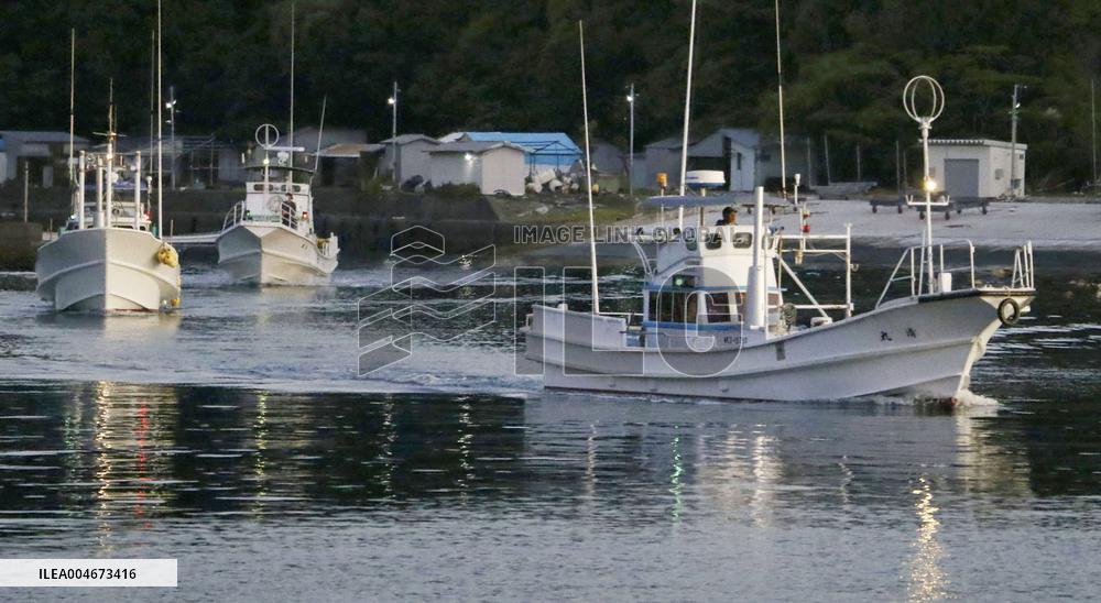 Dolphin hunt season begins in western Japan town