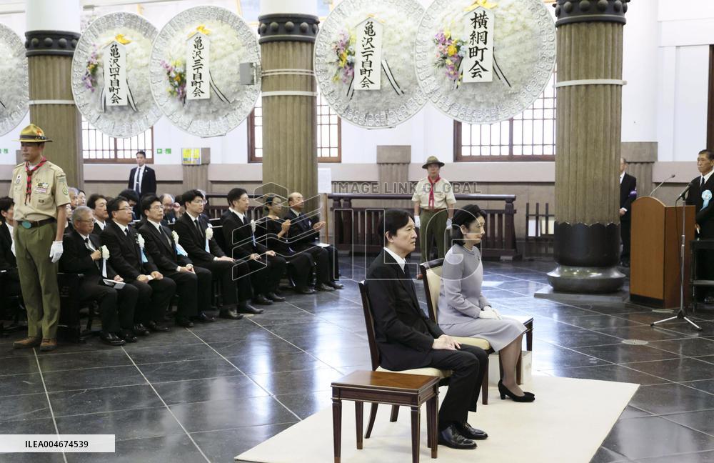 Memorial ceremony for Great Kanto Earthquake victims