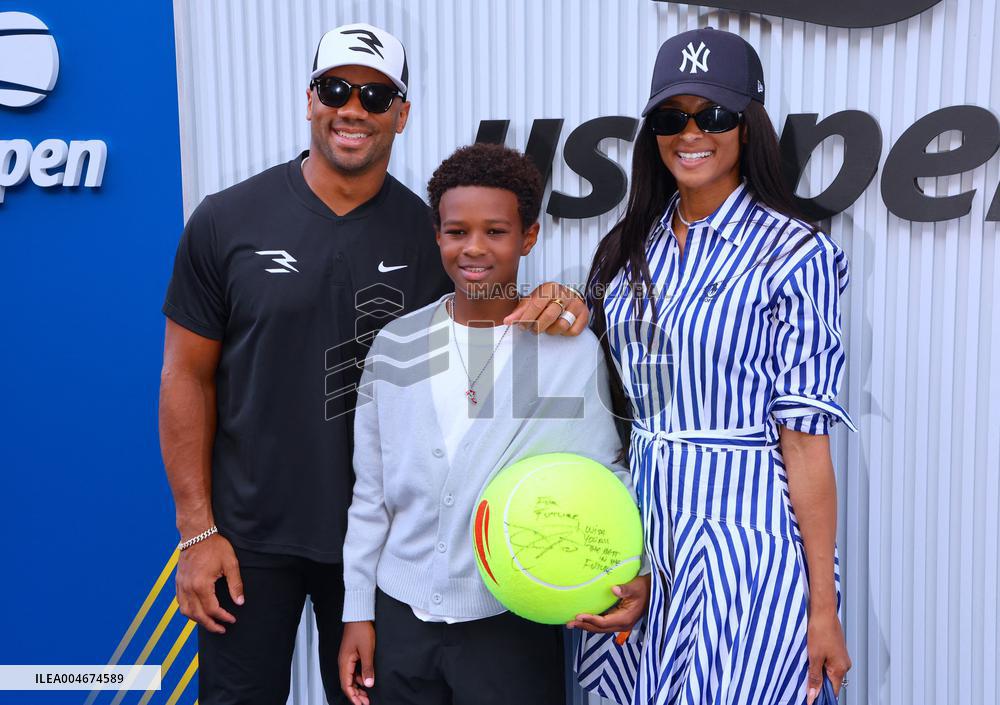 US Open - Ciara and Russell Wilson
