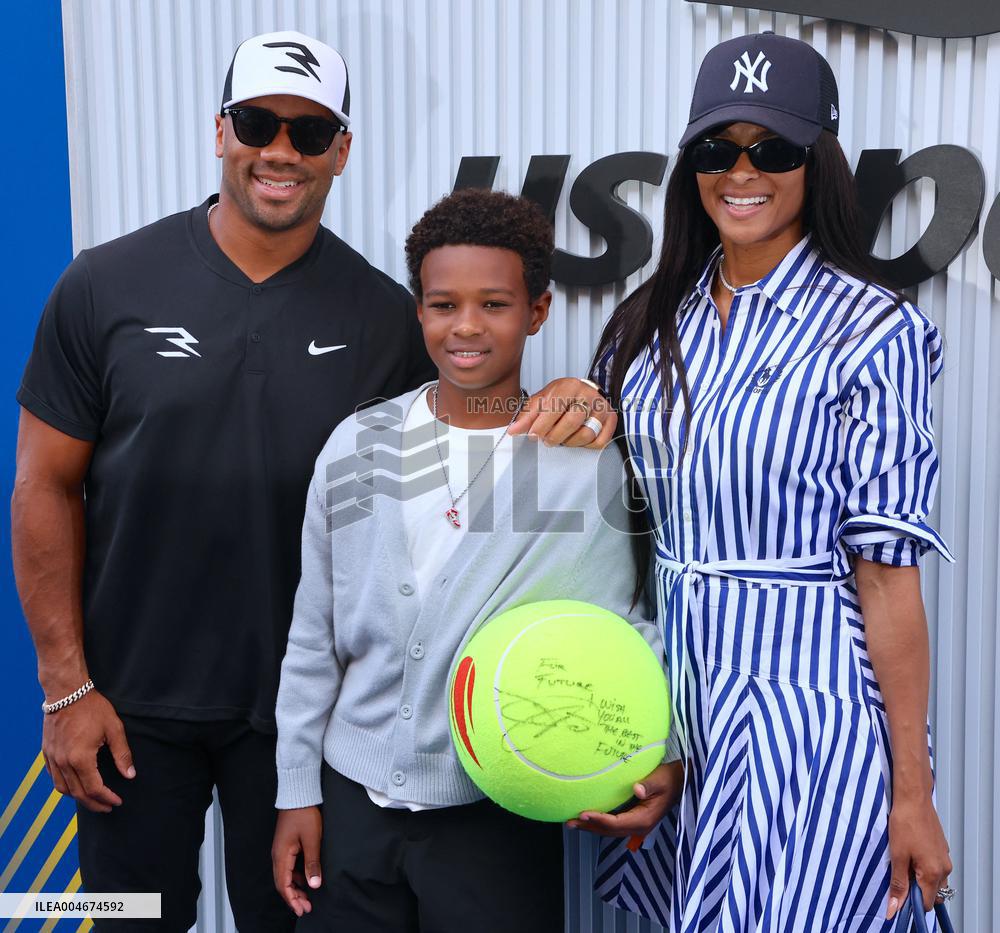 US Open - Ciara and Russell Wilson