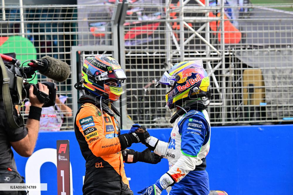 Isack Hadjar first F1 podium - Netherlands