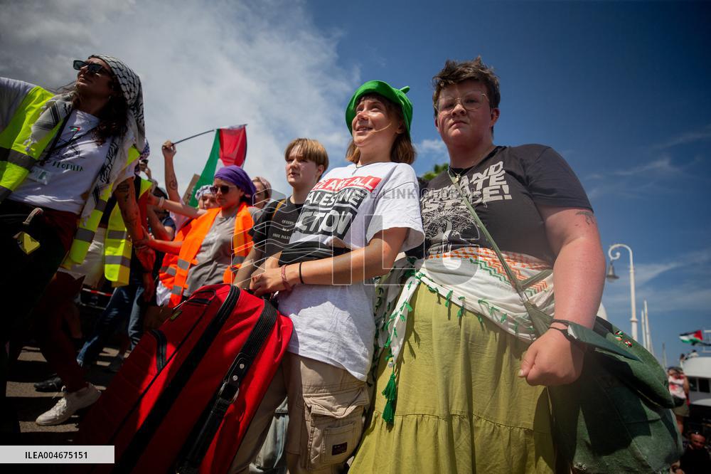 Global Sumud Flotilla Departing from Barcelona - Spain