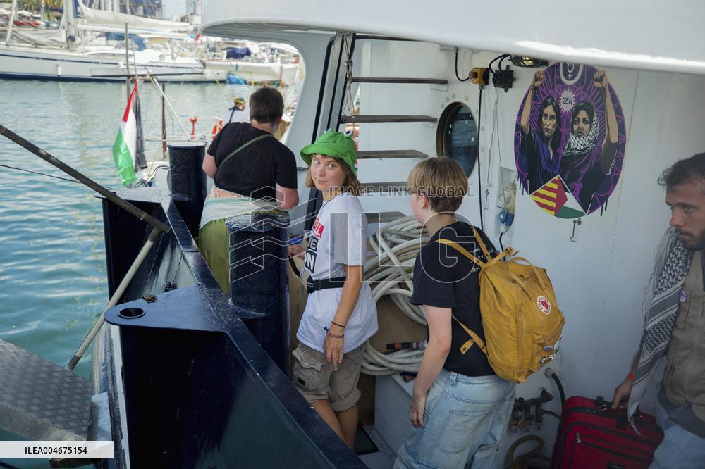 Global Sumud Flotilla Departing from Barcelona - Spain