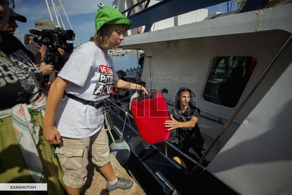 Global Sumud Flotilla Departing from Barcelona - Spain