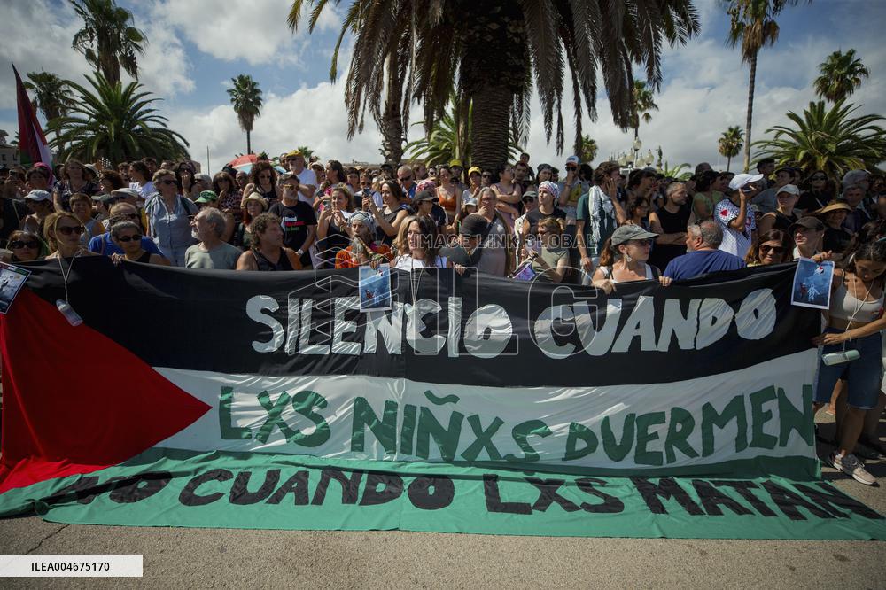 Global Sumud Flotilla Departing from Barcelona - Spain