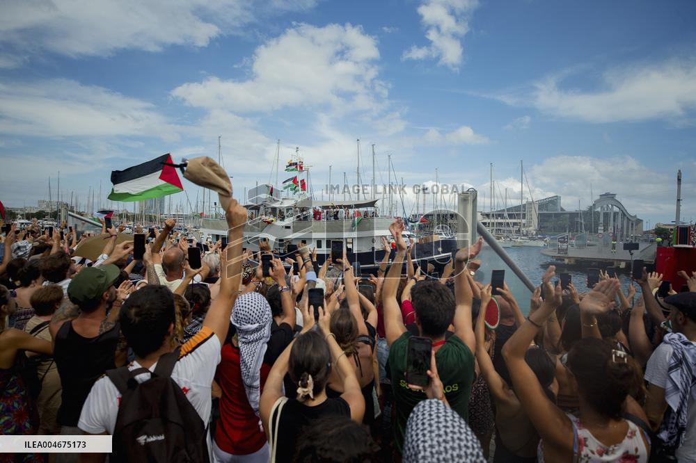 Global Sumud Flotilla Departing from Barcelona - Spain