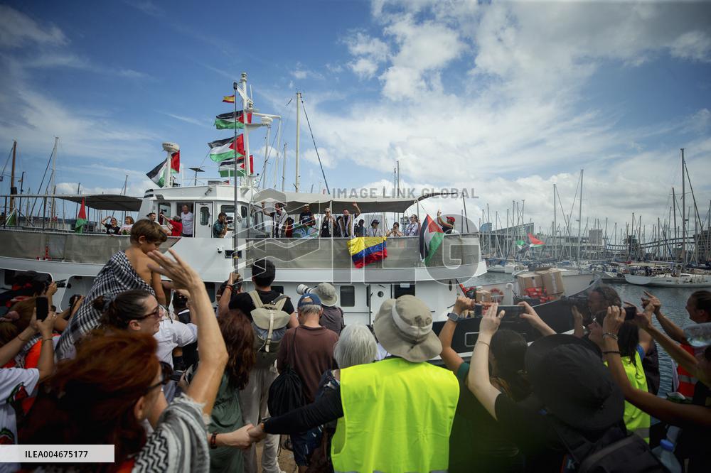 Global Sumud Flotilla Departing from Barcelona - Spain