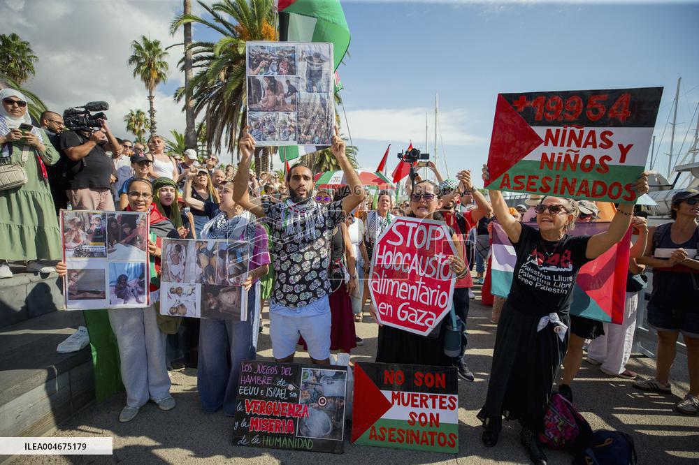 Global Sumud Flotilla Departing from Barcelona - Spain