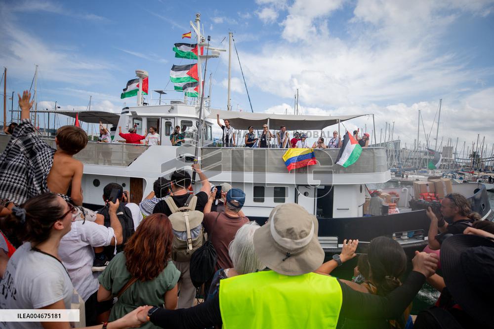 Global Sumud Flotilla Departing from Barcelona - Spain