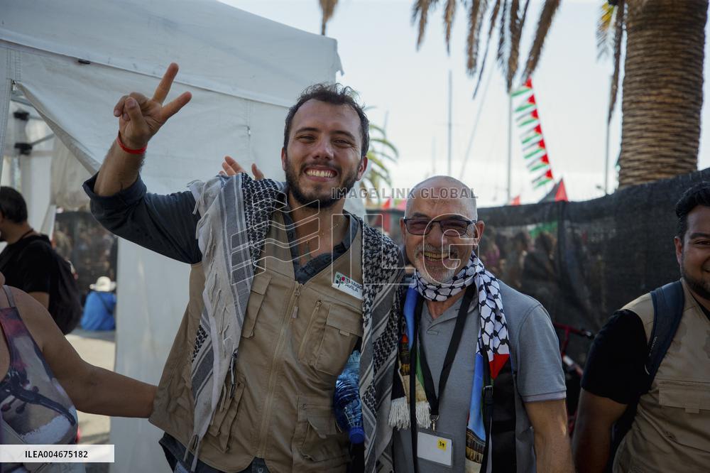Global Sumud Flotilla Departing from Barcelona - Spain