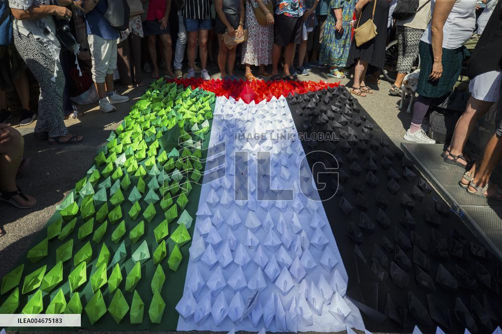Global Sumud Flotilla Departing from Barcelona - Spain