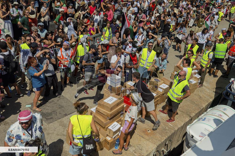 Global Sumud Flotilla Departing from Barcelona - Spain