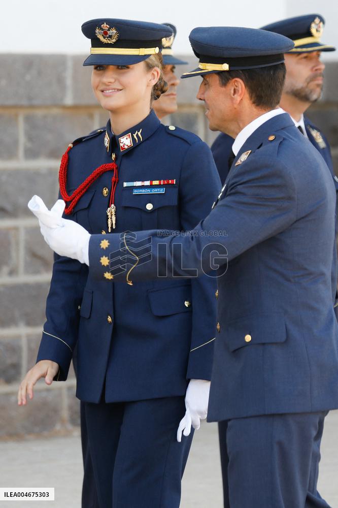 Princess Leonor Admitted to the Air Force Academy - Spain