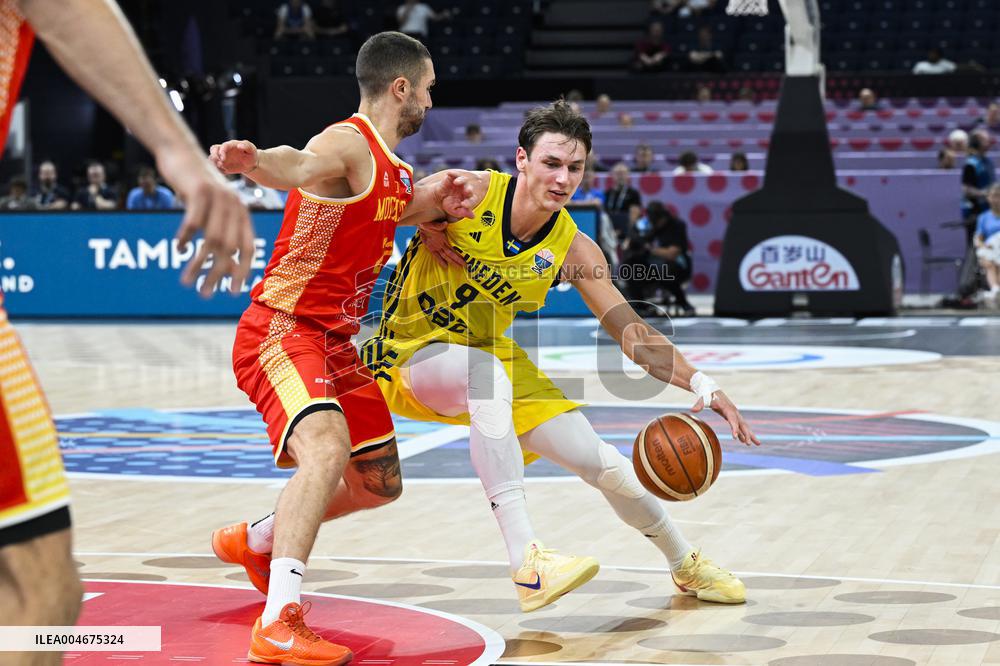 BASKETBALL EUROPEAN CHAMPIONSHIP SWEDEN-MONTENEGRO