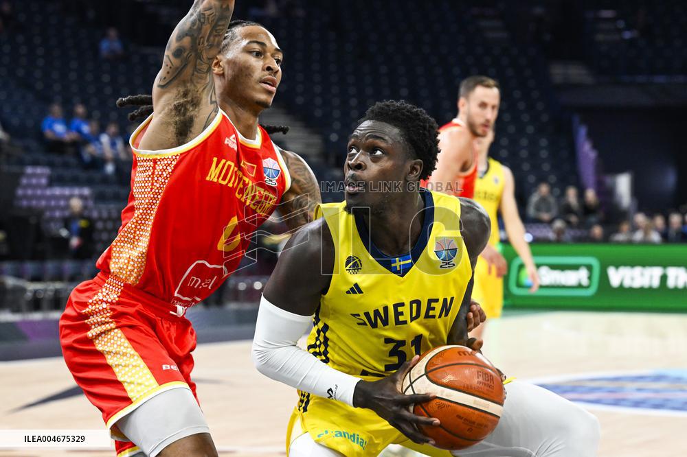 BASKETBALL EUROPEAN CHAMPIONSHIP SWEDEN-MONTENEGRO