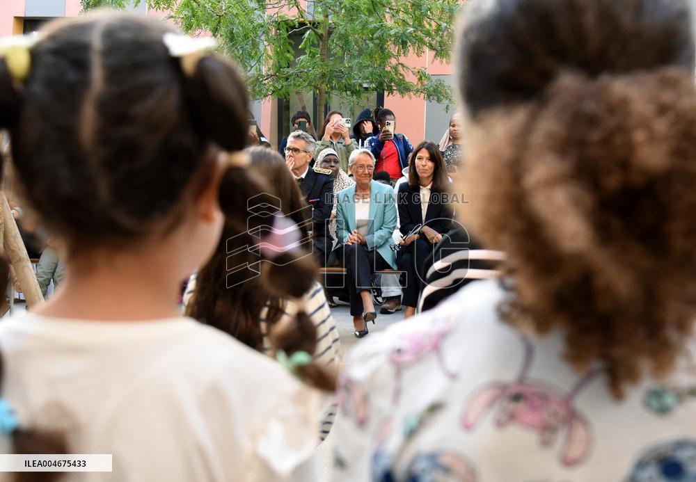 Elisabeth Borne Visit Elementary School - Paris